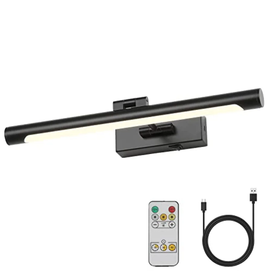 Picture Light Battery Operated 16.53" Inch Wireless Lights for Wall Dimmable and Timer Off Adjustable Swing Arm Rechargeable Sp
Picture Light Battery Operated 16.53" Inch Wireless Lights for Wall Dimmable and Timer Off Adjustable Swing Arm Rechargeable Sp