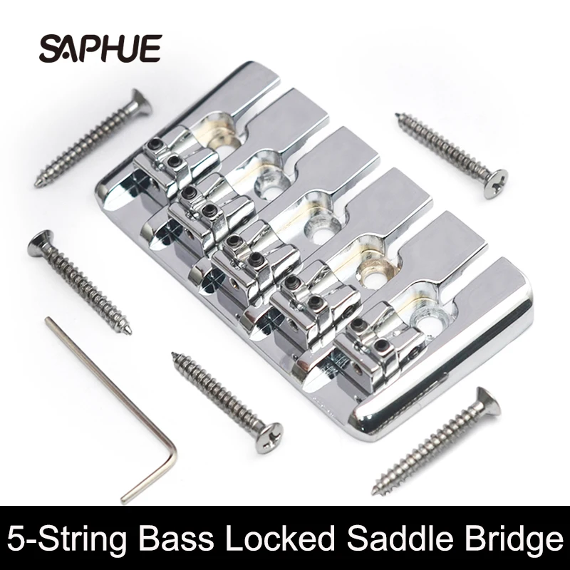 Vintage 5-String Locked Saddle Bass Bridge 95x49.5MM Bottom Through String Spacing 16.5MM Bass Fixed Bridge Black/Gold/Chrome
Vintage 5-String Locked Saddle Bass Bridge 95x49.5MM Bottom Through String Spacing 16.5MM Bass Fixed Bridge Black/Gold/Chrome