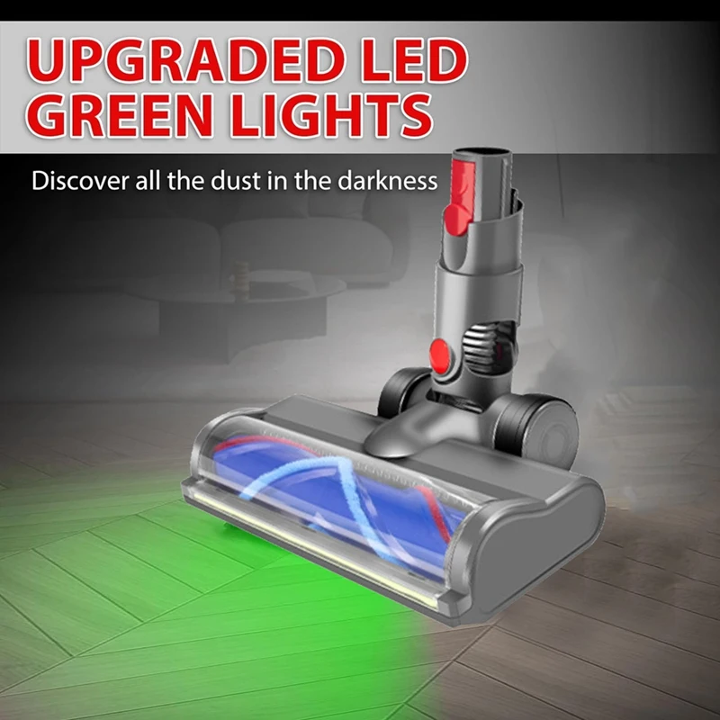 For Dyson V10 Slim V12 Slim Hardwood Floor Carpets Attachment with LED Light V Shape Turbo Bristle Brush Cleaner Head
For Dyson V10 Slim V12 Slim Hardwood Floor Carpets Attachment with LED Light V Shape Turbo Bristle Brush Cleaner Head