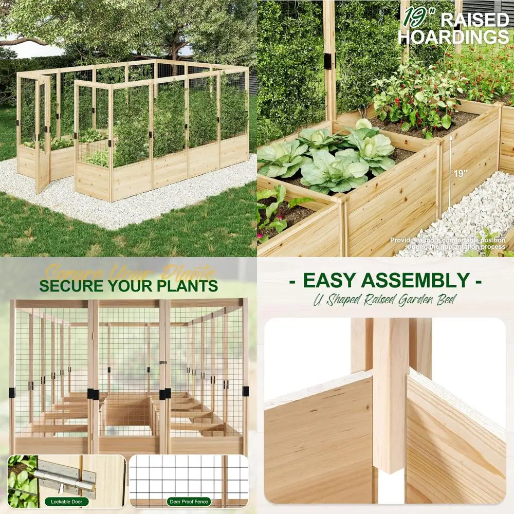 Устойчивая к оленям деревянная садовая кровать на открытом воздухе, 7,5 x 12 x 6 футов, с коробкой для цветов глубиной 19 дюймов для улучшенного использования в саду
Устойчивая к оленям деревянная садовая кровать на открытом воздухе, 7,5 x 12 x 6 футов, с коробкой для цветов глубиной 19 дюймов для улучшенного использования в саду