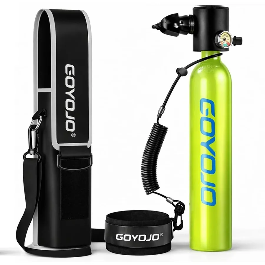 Scuba Tank 0.5L Portable Mini Diving Tank for Snorkeling Exploration Treasure Hunting Lobstering Aluminum Alloy Matte Black DOT
Scuba Tank 0.5L Portable Mini Diving Tank for Snorkeling Exploration Treasure Hunting Lobstering Aluminum Alloy Matte Black DOT