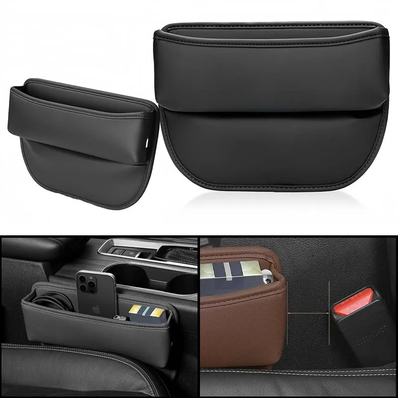 Universal PU leather seat gap organizer, car armrest box, side pocket gap filling storage box, car interior modular component
Universal PU leather seat gap organizer, car armrest box, side pocket gap filling storage box, car interior modular component