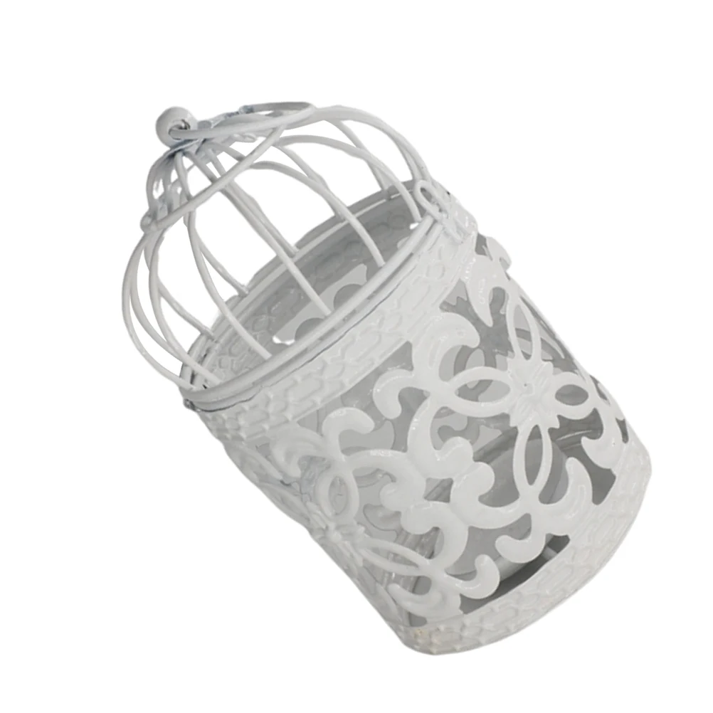 Hollowed Style Practical Desk Decoration Use Tool Lace Metal Bird Cage Candlestick Decoration Tool White
Hollowed Style Practical Desk Decoration Use Tool Lace Metal Bird Cage Candlestick Decoration Tool White