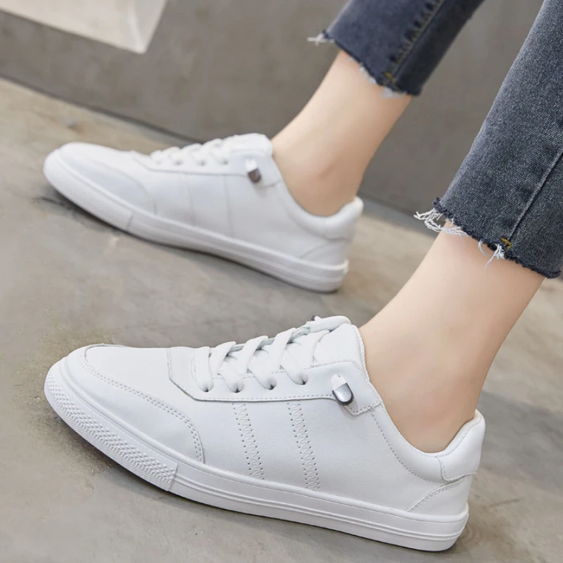 Free-lace White Artificial Leather Shoes Plus Size Women Shoes 42 43 Flat Shoes Women Loafers Shoes
Free-lace White Artificial Leather Shoes Plus Size Women Shoes 42 43 Flat Shoes Women Loafers Shoes