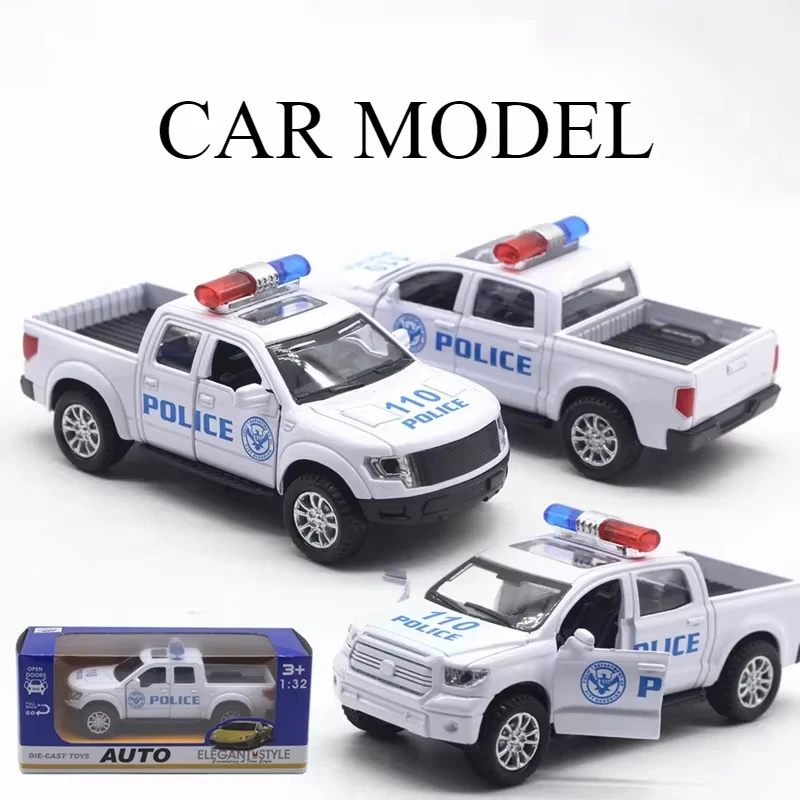 1: 32 Tundra Raptor Pickup Police Car Model Alloy Car Model Sound and Light Power Children's Toy Birthday Gift
1: 32 Tundra Raptor Pickup Police Car Model Alloy Car Model Sound and Light Power Children's Toy Birthday Gift