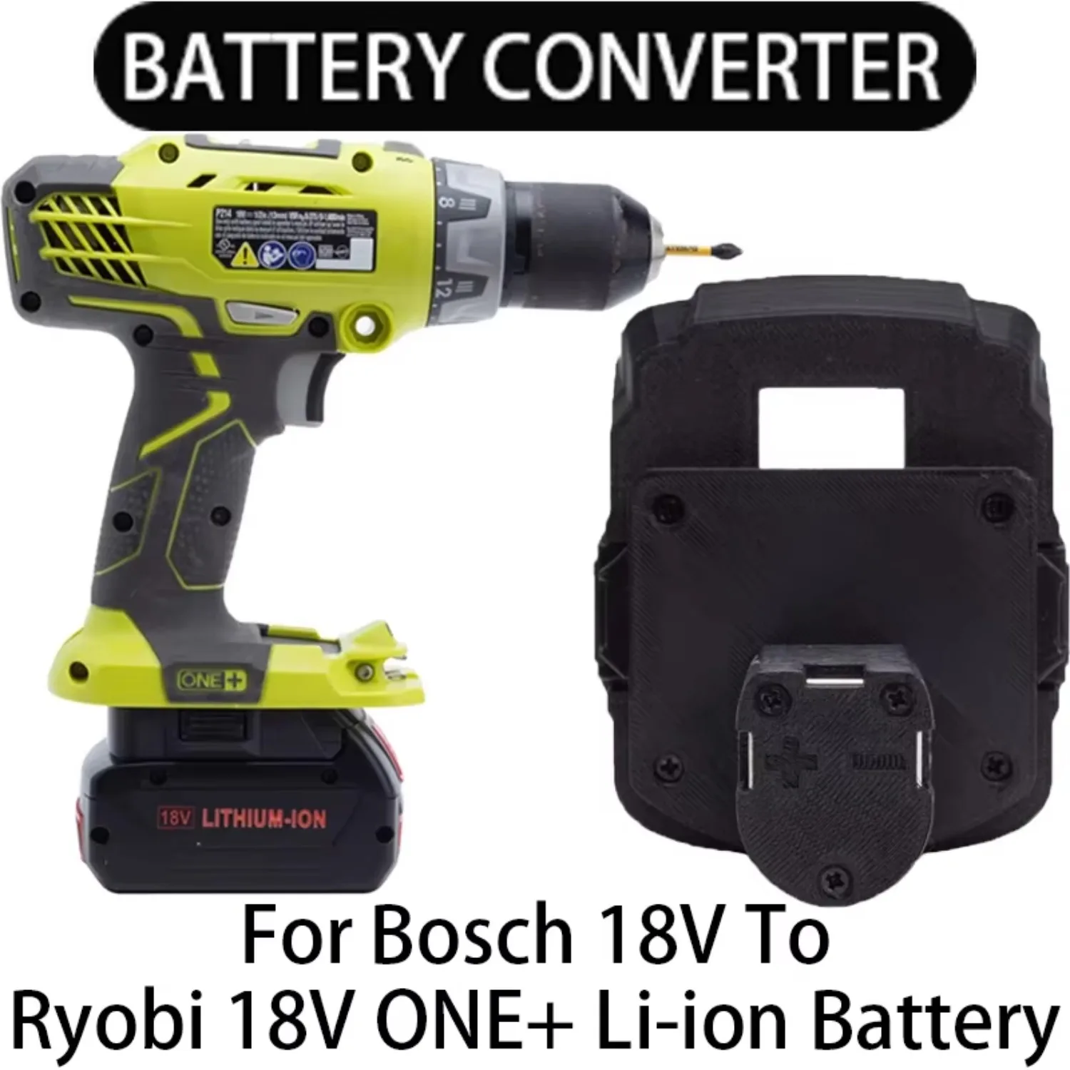 Adapter for Bosch 18V LI-Ion Tools Converts To Ryobi ONE+ 18V Li-Ion Battery Adapter Portable Cordless Power Tool Accessories
Adapter for Bosch 18V LI-Ion Tools Converts To Ryobi ONE+ 18V Li-Ion Battery Adapter Portable Cordless Power Tool Accessories