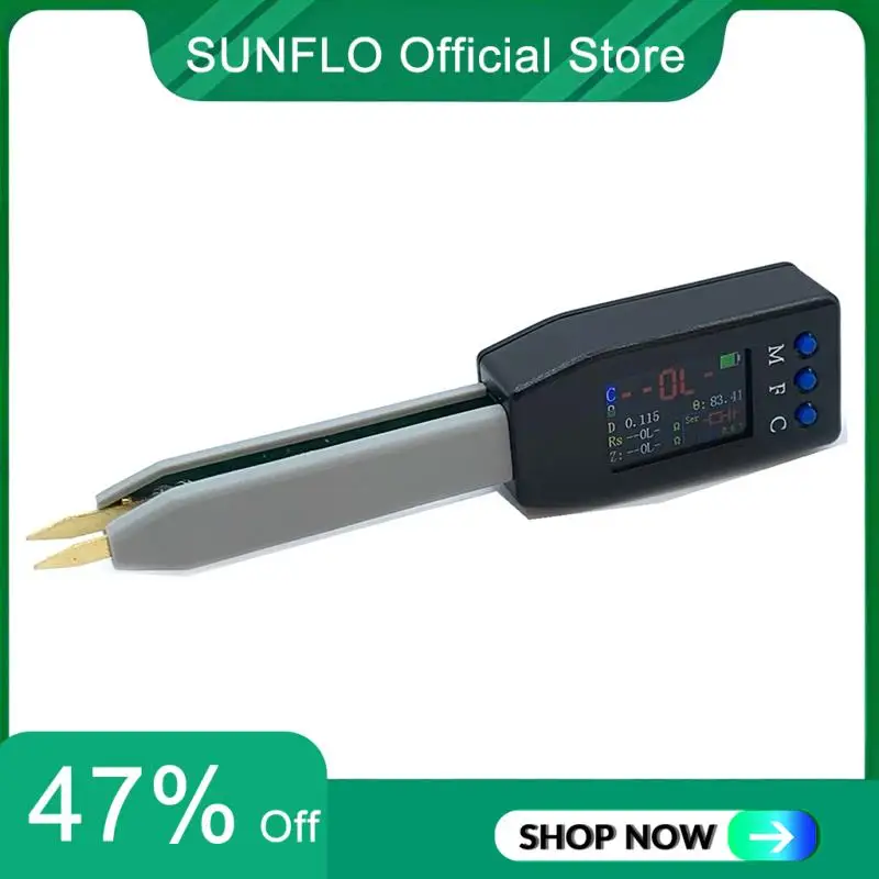 SUNFLO 100S 100 Гц/1 кГц/10 кГц мини-интеллектуальный мостовой пинцет LCR SMD ESR тестер сопротивления емкости индуктивности диодный тестер
SUNFLO 100S 100 Гц/1 кГц/10 кГц мини-интеллектуальный мостовой пинцет LCR SMD ESR тестер сопротивления емкости индуктивности диодный тестер