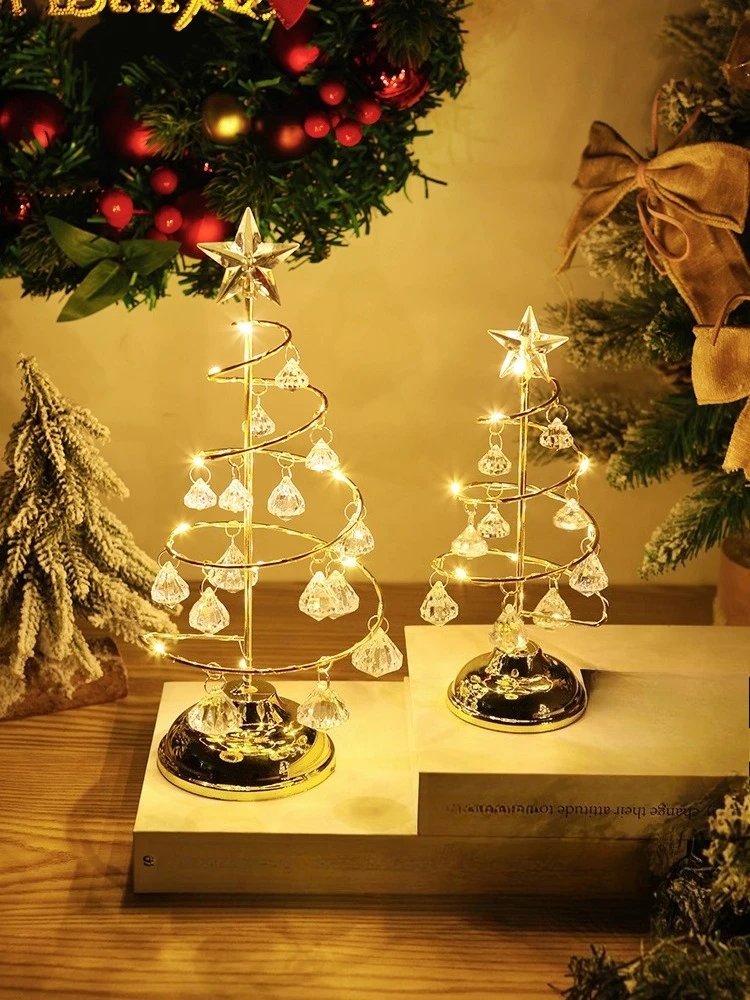 Christmas Decorations Crystal Glass Christmas Tree Glowing Desktop LED Night Light Gift
Christmas Decorations Crystal Glass Christmas Tree Glowing Desktop LED Night Light Gift