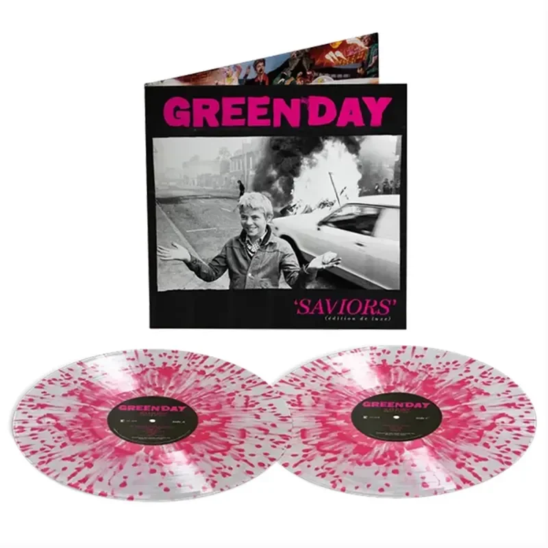 Green Day Saviors Deluxe 2LP Clear Powder Vinyl Record for Green Day
Green Day Saviors Deluxe 2LP Clear Powder Vinyl Record for Green Day