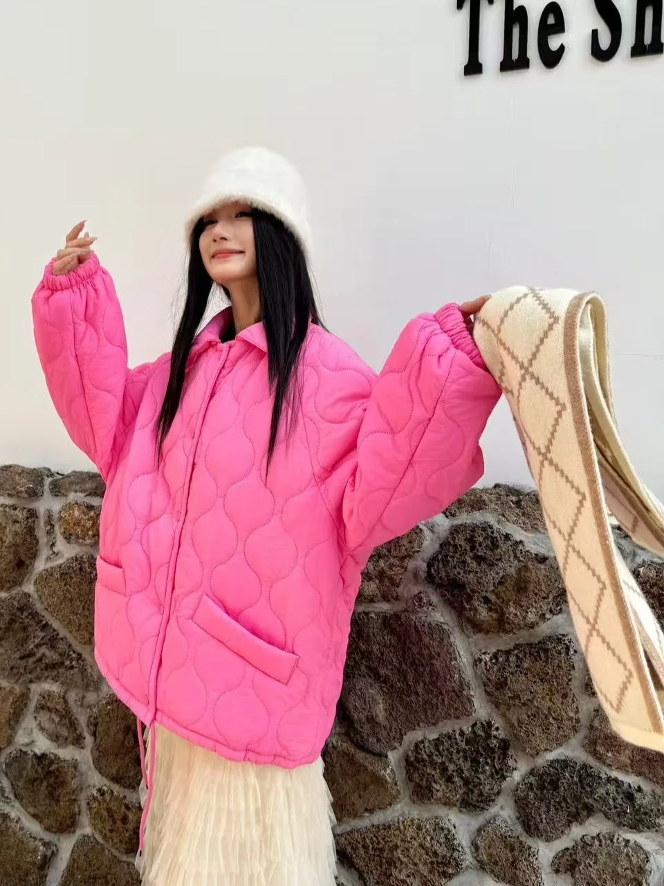 2025 New Women's down Cotton Jaet Loose Casual Thiened Autumn Winter Warm Coat Sweet Sle Stand Sve Length Long Sl...
2025 New Women's down Cotton Jaet Loose Casual Thiened Autumn Winter Warm Coat Sweet Sle Stand Sve Length Long Sl...