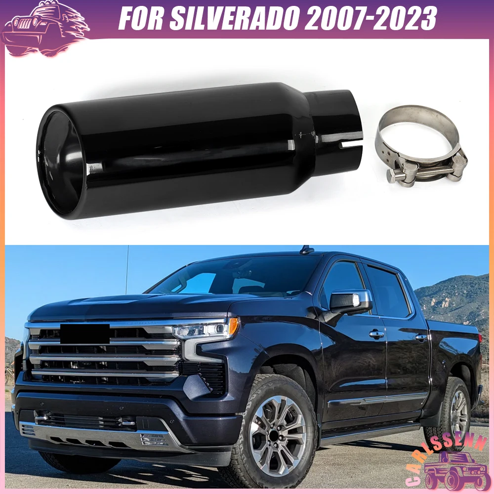 Black Angle-Cut For Chevrolet/Chevy Silverado 2007-2023 5.3L Replace for 84722771 Rear Lower Diffuser Exhaust Tips Tailpipes Set
Black Angle-Cut For Chevrolet/Chevy Silverado 2007-2023 5.3L Replace for 84722771 Rear Lower Diffuser Exhaust Tips Tailpipes Set