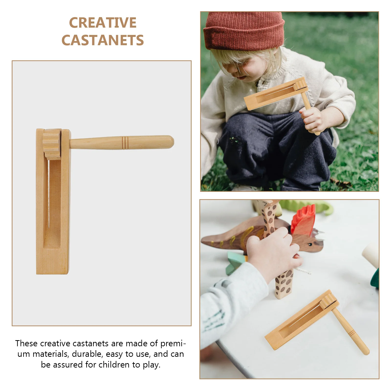 Creative Wooden ff Castanets Musical Toy Kids Teaching Aids Percussion Soundboard Educational Playthings Christmas Gift
Creative Wooden ff Castanets Musical Toy Kids Teaching Aids Percussion Soundboard Educational Playthings Christmas Gift