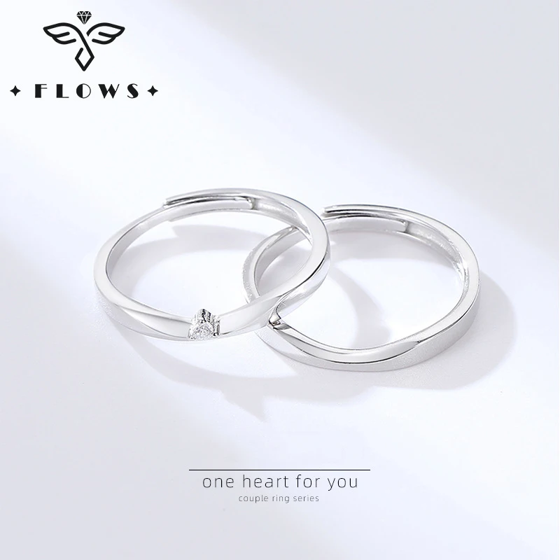 S925 Sterling Silver Couple Rings Exquisite Moissanite Finger Adjustable Ring Twinkling Wedding Jewelry Set for Women Men Gifts
S925 Sterling Silver Couple Rings Exquisite Moissanite Finger Adjustable Ring Twinkling Wedding Jewelry Set for Women Men Gifts