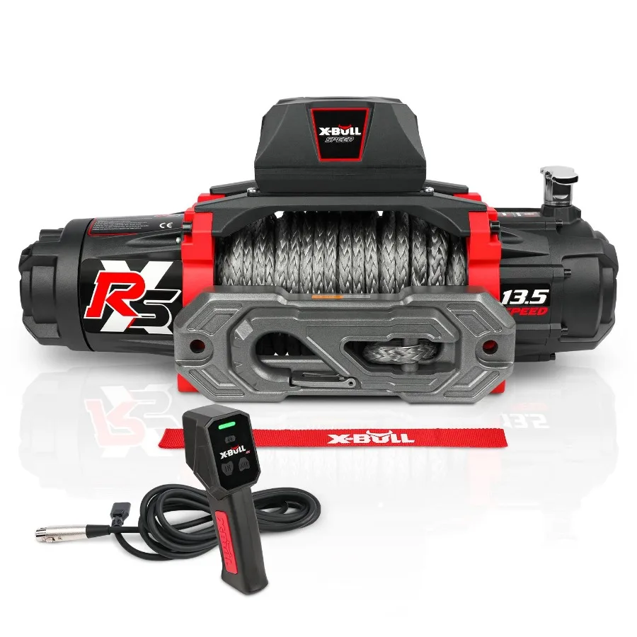 XBULL Winch13500 lb. Load Capacity Electric Winch 12V DC Power for Towing Truck Off Road 2 in 1 Wireless Remote 13500 XRS Serie
XBULL Winch13500 lb. Load Capacity Electric Winch 12V DC Power for Towing Truck Off Road 2 in 1 Wireless Remote 13500 XRS Serie