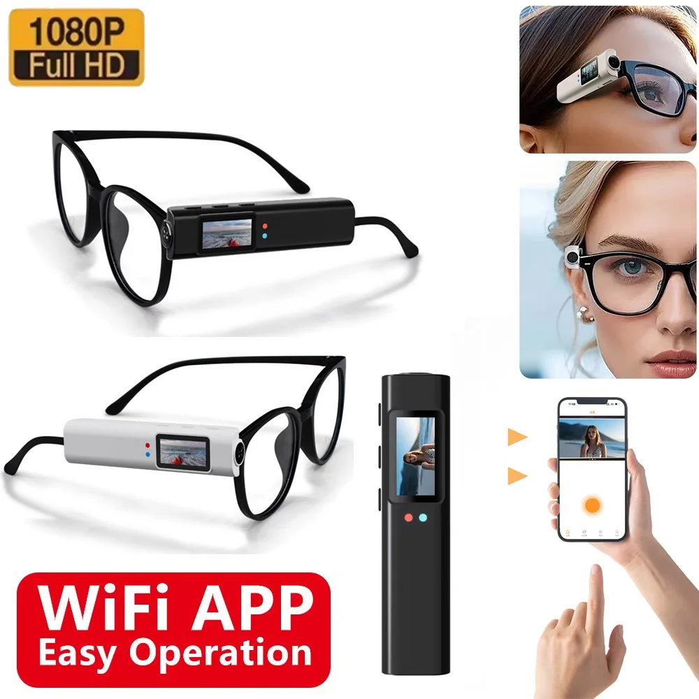 2.7K HD Glasses Camera for Driving WiFi Mini Digital Camera 0.96inch IPS Screen Motorcycle Action Cam Eyeglasses Camera Hiking
2.7K HD Glasses Camera for Driving WiFi Mini Digital Camera 0.96inch IPS Screen Motorcycle Action Cam Eyeglasses Camera Hiking