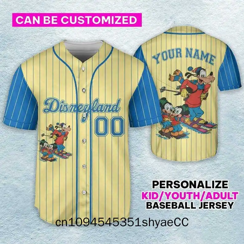 Personalize Disneyland Goofy Mickey And Friends Baseball Jersey, Matching Family Snow Vacation Shirt, Disney Winter Outfit for K
Personalize Disneyland Goofy Mickey And Friends Baseball Jersey, Matching Family Snow Vacation Shirt, Disney Winter Outfit for K