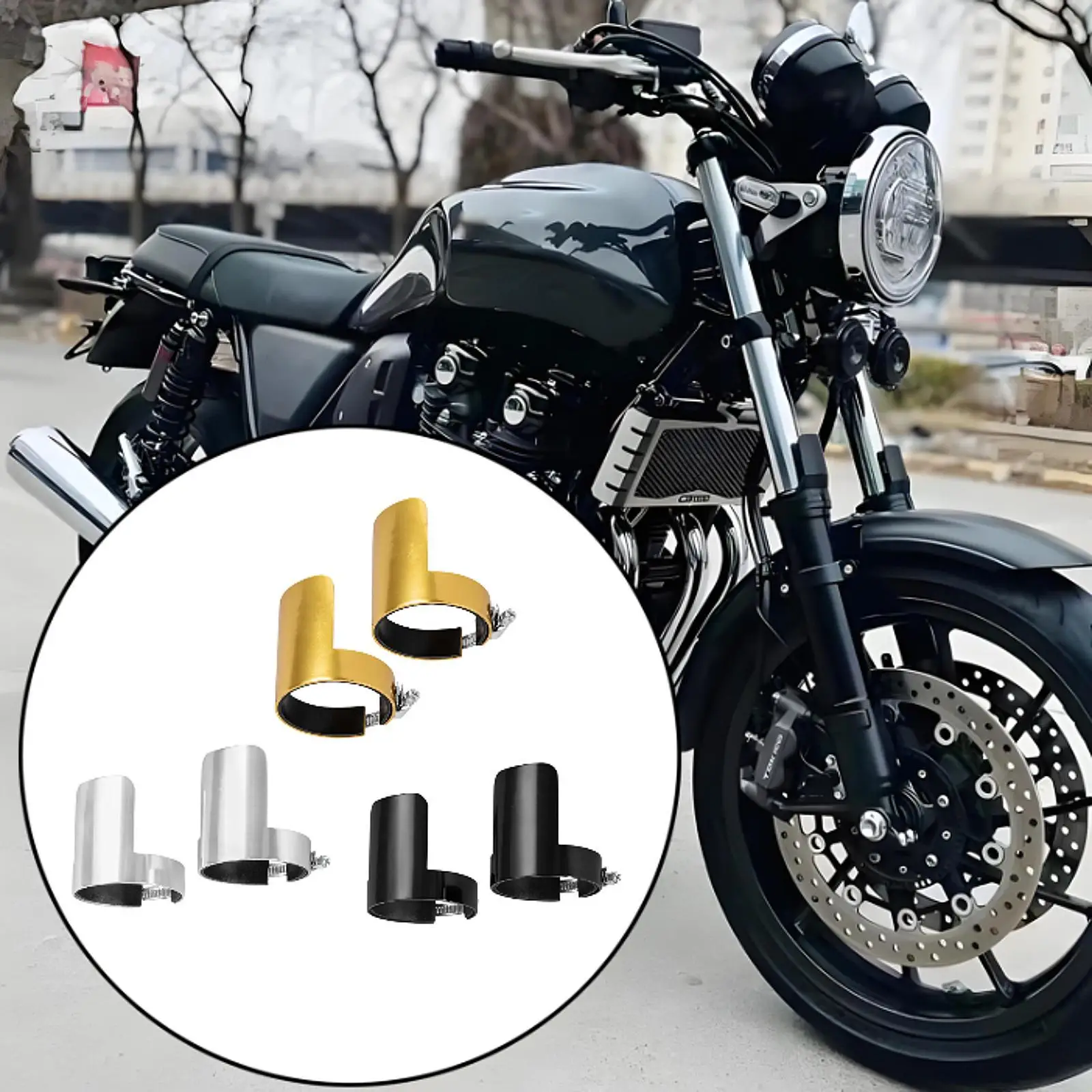 Motorcycle Shock Absorbing Protect Cover Sturdy High Performance Front Fork Guard for CB1100RS CB500x cm300/500/1100
Motorcycle Shock Absorbing Protect Cover Sturdy High Performance Front Fork Guard for CB1100RS CB500x cm300/500/1100