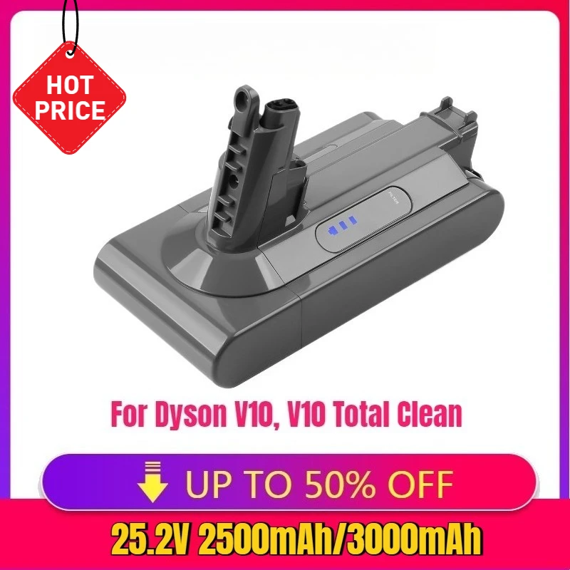 Новый аккумулятор 969352-02 SV12 206340 для Dyson V10, V10 Total Handheld Clean V10 Cyclone Series/Absolute/Animal
Новый аккумулятор 969352-02 SV12 206340 для Dyson V10, V10 Total Handheld Clean V10 Cyclone Series/Absolute/Animal