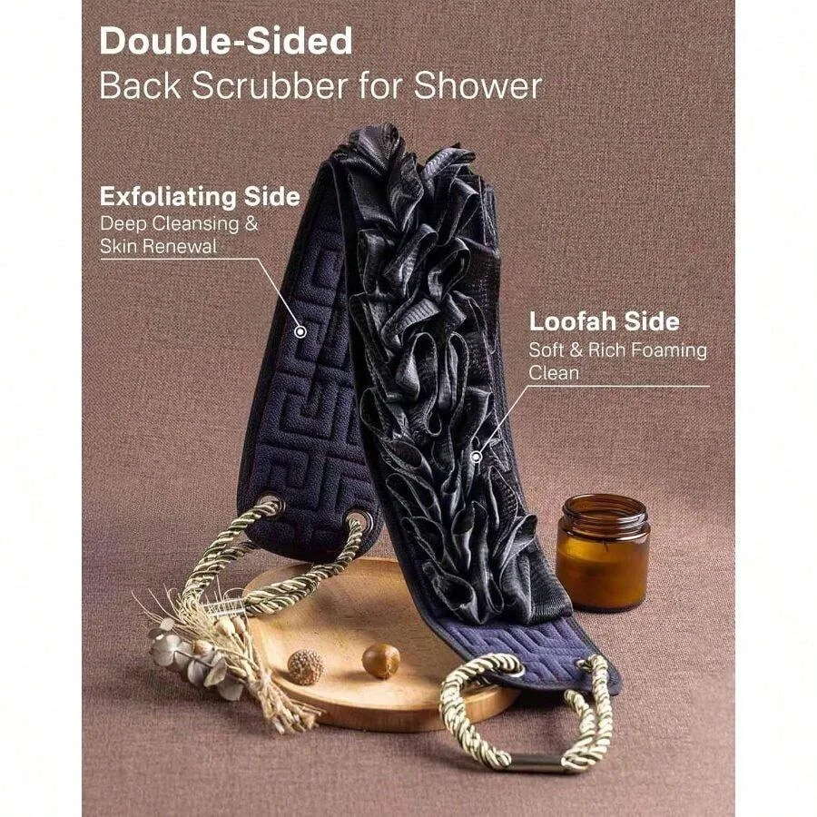 Yiclick Shower, Exfoliating Washcloth Towel With Handle, Body Scrubber Exfoliator, Bath Sponge Loofah Luffa, Back Washer Wash C
Yiclick Shower, Exfoliating Washcloth Towel With Handle, Body Scrubber Exfoliator, Bath Sponge Loofah Luffa, Back Washer Wash C