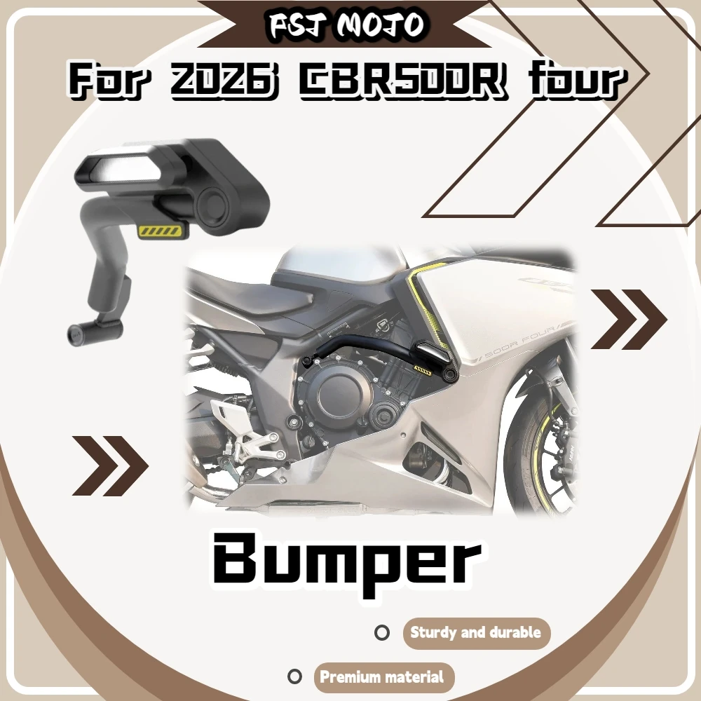 For CBR500R FOUR 2026 Crash Bar, Anti-Fall Bumper Engine Guard Protector Motorcycle Mod Accessories
For CBR500R FOUR 2026 Crash Bar, Anti-Fall Bumper Engine Guard Protector Motorcycle Mod Accessories