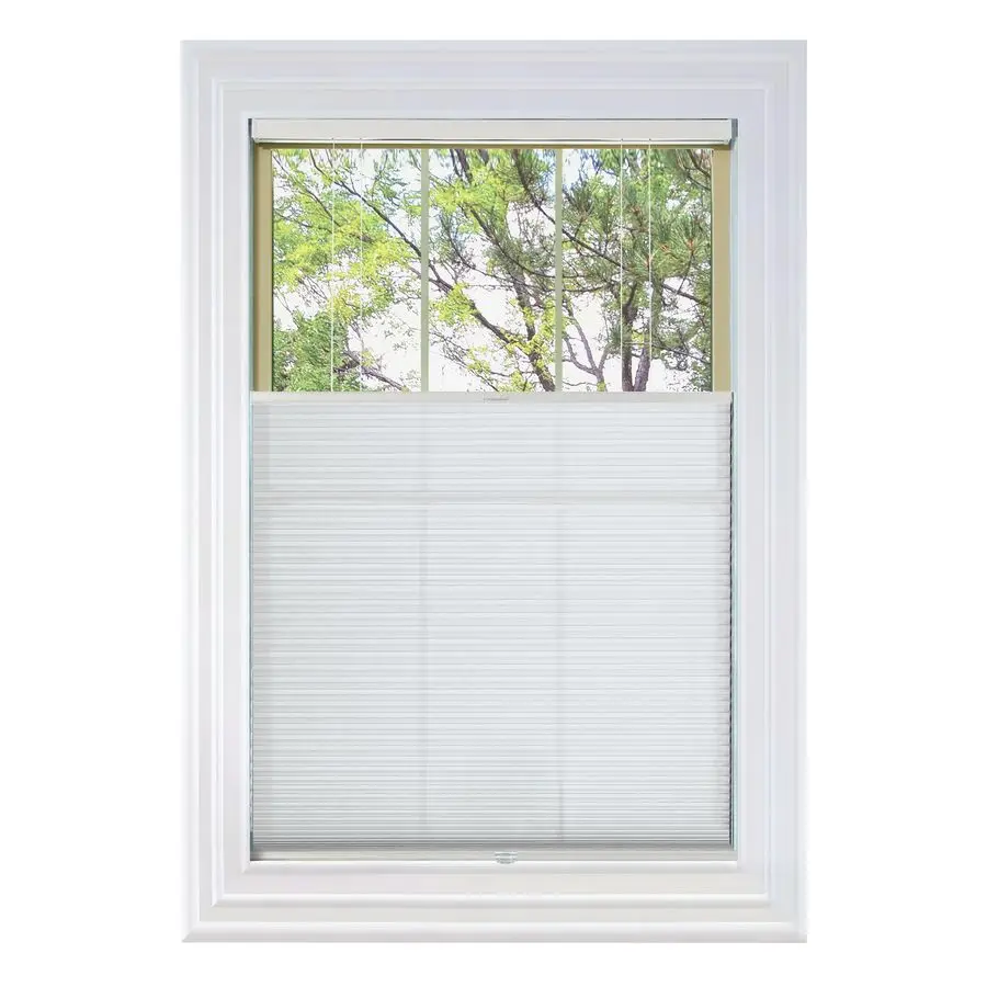 Cordless Top Down Bottom Up Cellular Honeycomb Shade, 9 16 Single Cell, Light Filtering, Cotton White, Size 28.5 W x 72 H
Cordless Top Down Bottom Up Cellular Honeycomb Shade, 9 16 Single Cell, Light Filtering, Cotton White, Size 28.5 W x 72 H