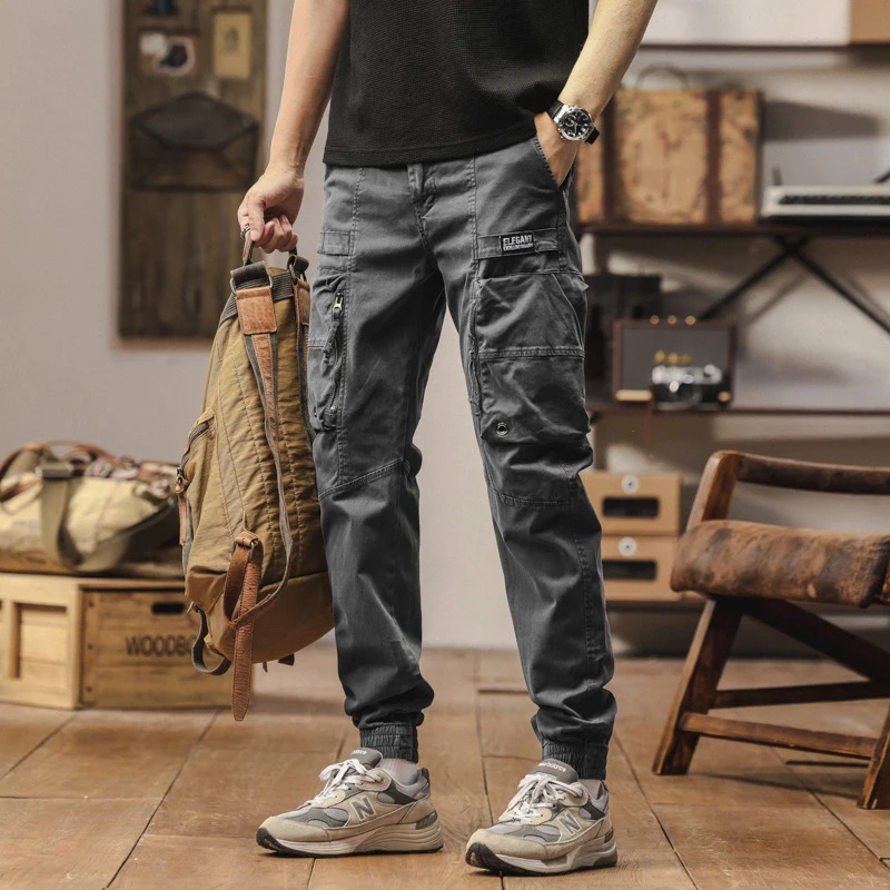 Summer Men's Casual Work Pants Trousers with Multiple Pockets Washed Durable Straight Leg Tied Brand
Summer Men's Casual Work Pants Trousers with Multiple Pockets Washed Durable Straight Leg Tied Brand