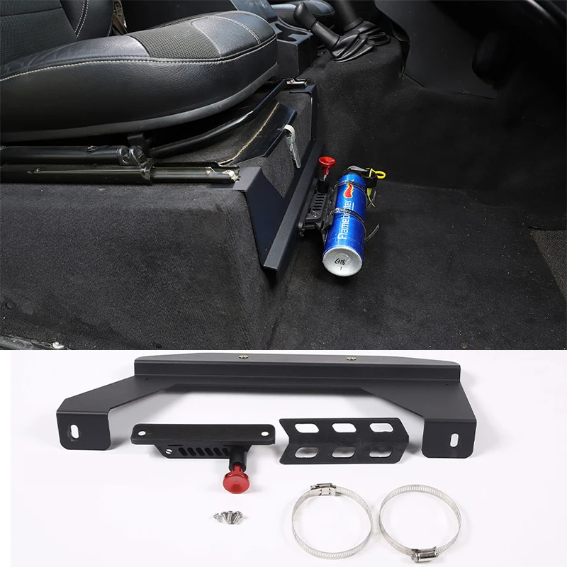 For Land Rover Defender 90 110 130 2004-2019 Black Car Seat Adjustable Fire extinguishing bracket Interior Car tool Accessories
For Land Rover Defender 90 110 130 2004-2019 Black Car Seat Adjustable Fire extinguishing bracket Interior Car tool Accessories