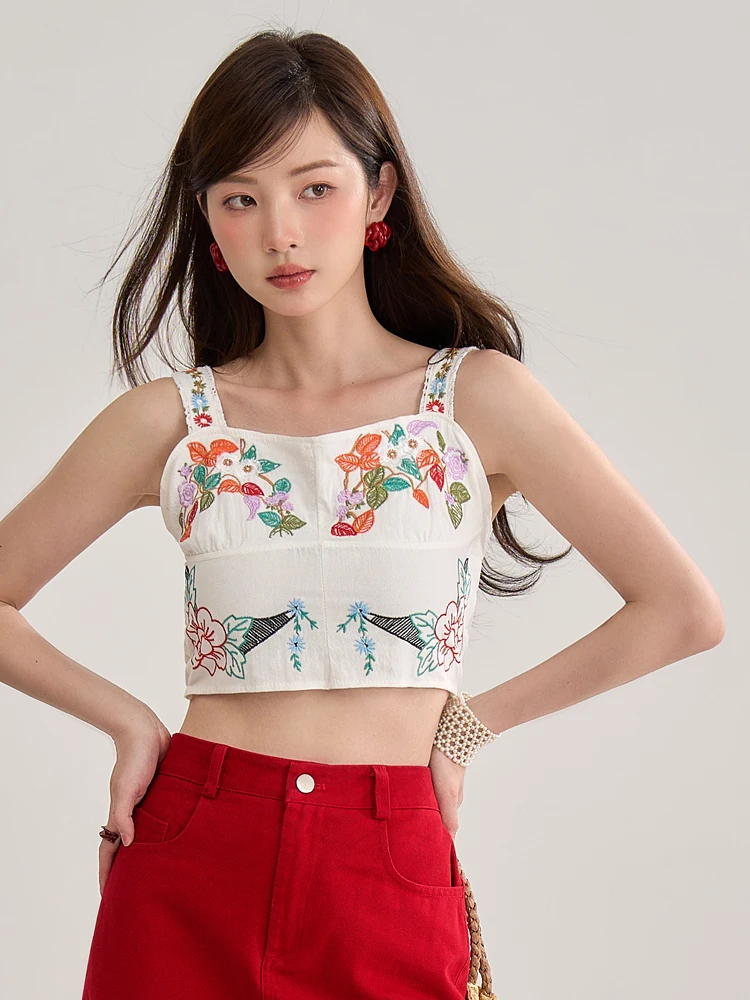 Женский летний укороченный топ Lycheerose Litchi с цветочной вышивкой, хлопковый, прямого кроя, для активного отдыха, в стиле Spicy Girl
Женский летний укороченный топ Lycheerose Litchi с цветочной вышивкой, хлопковый, прямого кроя, для активного отдыха, в стиле Spicy Girl