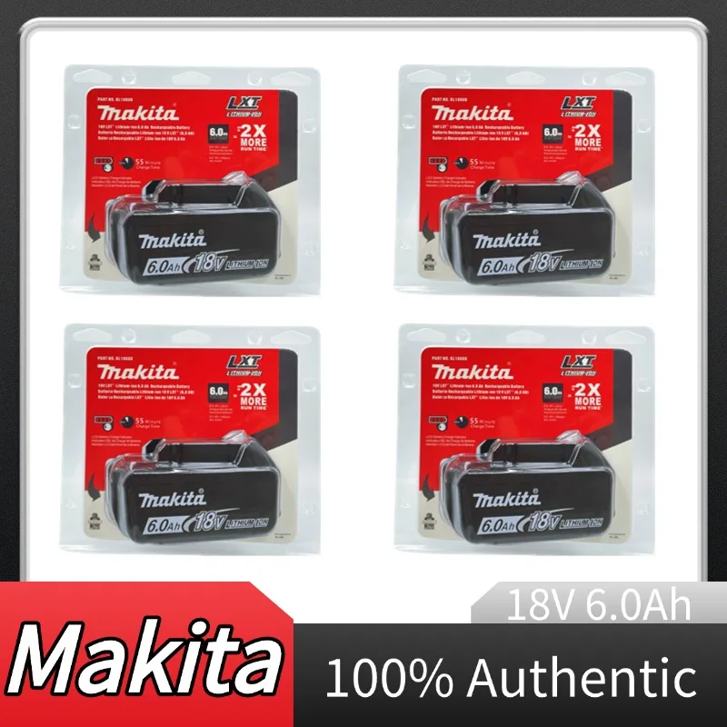 Makita battery 18v 6000mAh, Original Makita Replacement Battery, Compatible with All Makita LXT Tools
Makita battery 18v 6000mAh, Original Makita Replacement Battery, Compatible with All Makita LXT Tools