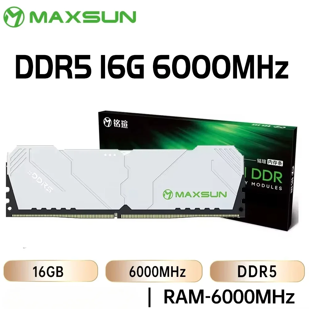 MAXSUN Новая оперативная память DDR5 16 ГБ 5600 МГц 6000 МГц DDR5 Ram Настольная память 288 контактов с затемнением Компьютерные компоненты Игровые компьютерные панели
MAXSUN Новая оперативная память DDR5 16 ГБ 5600 МГц 6000 МГц DDR5 Ram Настольная память 288 контактов с затемнением Компьютерные компоненты Игровые компьютерные панели