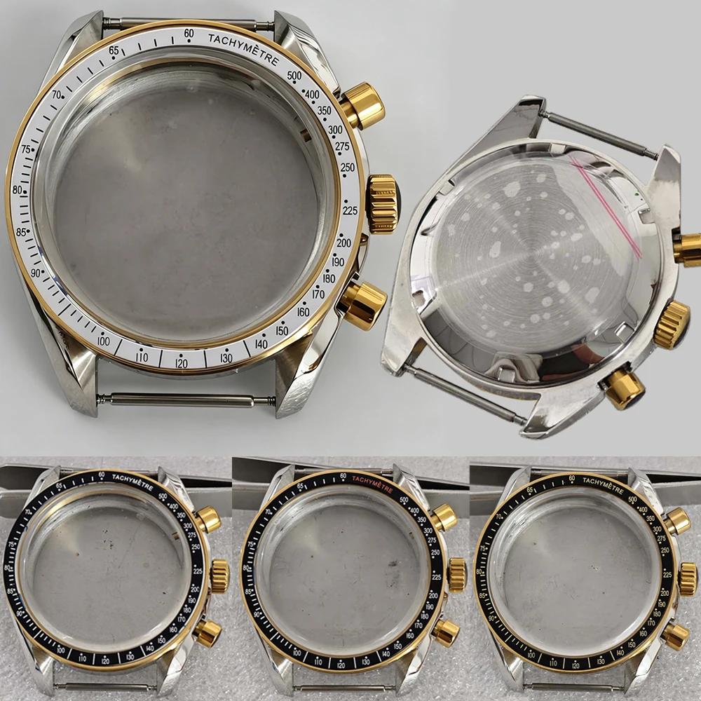 40mm Watch Case 316L Stainless Steel Silver Gold Solid Bottom Shell for VK63 Case Mineral Glass Quartz Watch Accessories
40mm Watch Case 316L Stainless Steel Silver Gold Solid Bottom Shell for VK63 Case Mineral Glass Quartz Watch Accessories