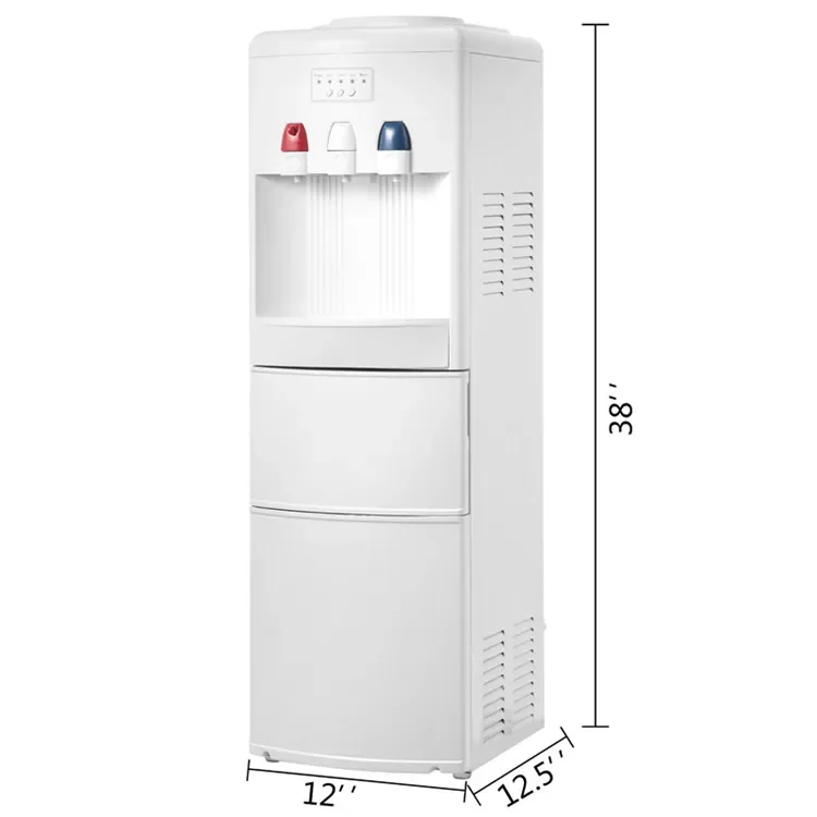 LED Lights High Efficiency Freestanding Hot Cold Water Dispenser Built-in Ice Maker machine
LED Lights High Efficiency Freestanding Hot Cold Water Dispenser Built-in Ice Maker machine