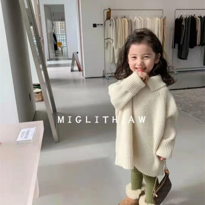 Girls Sweater Wool Coat Kids Tops Knitting 2023 Long Thicken Warm Winter Autumn School Cottons Pullover Children's Clothing
Girls Sweater Wool Coat Kids Tops Knitting 2023 Long Thicken Warm Winter Autumn School Cottons Pullover Children's Clothing
