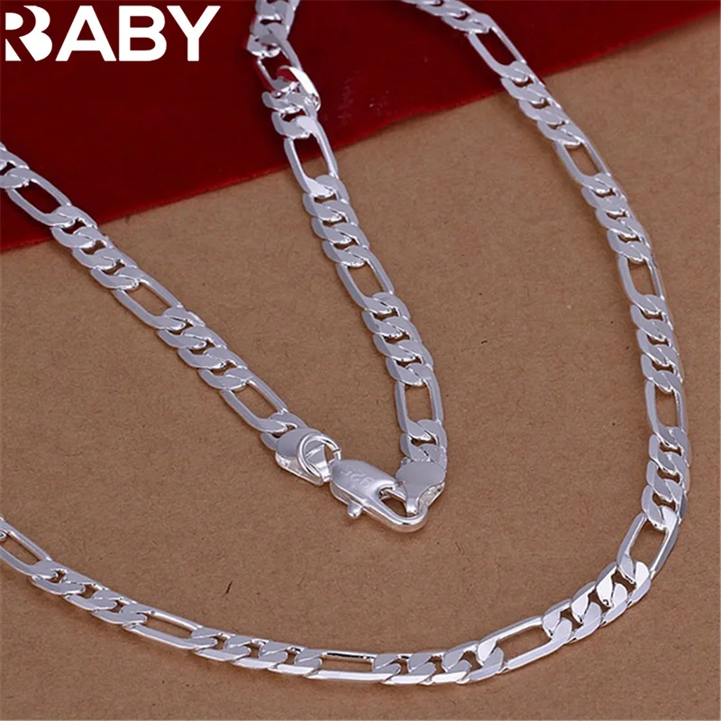 Wholesale High Quality Mens 6MM Flat Chain 925 Sterling Silver Necklace Fashion Jewelry Women Men Solid Wedding Gift
Wholesale High Quality Mens 6MM Flat Chain 925 Sterling Silver Necklace Fashion Jewelry Women Men Solid Wedding Gift