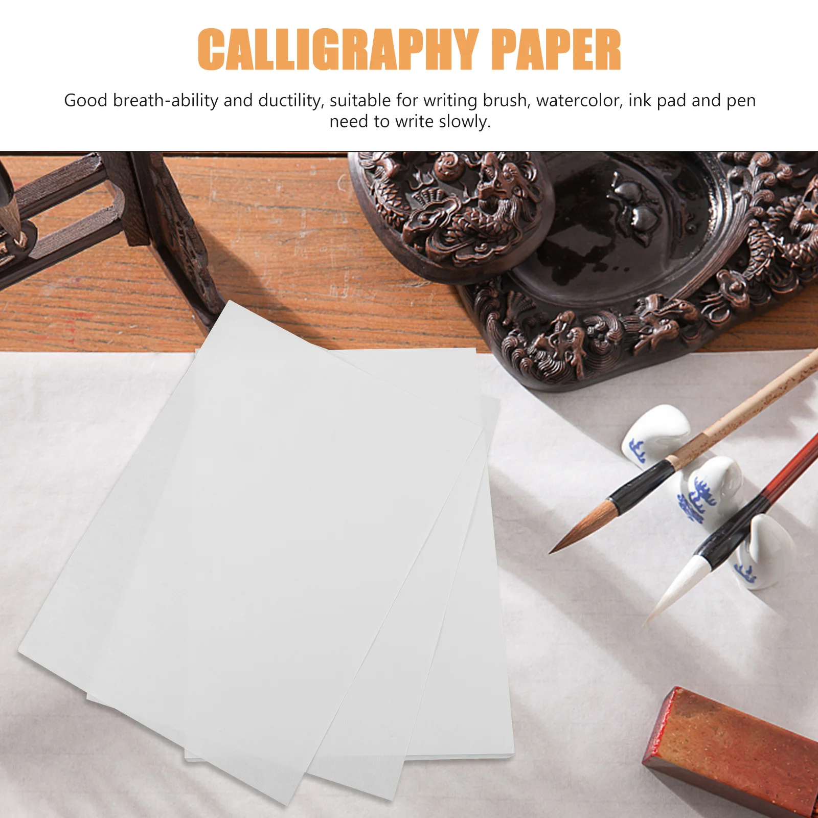 100 Sheets Thick Calligraphy Practice Paper Xuan Rice Paper for Chinese Brush Writing Ink Art Drawing Multi-Use Writing Surface
100 Sheets Thick Calligraphy Practice Paper Xuan Rice Paper for Chinese Brush Writing Ink Art Drawing Multi-Use Writing Surface