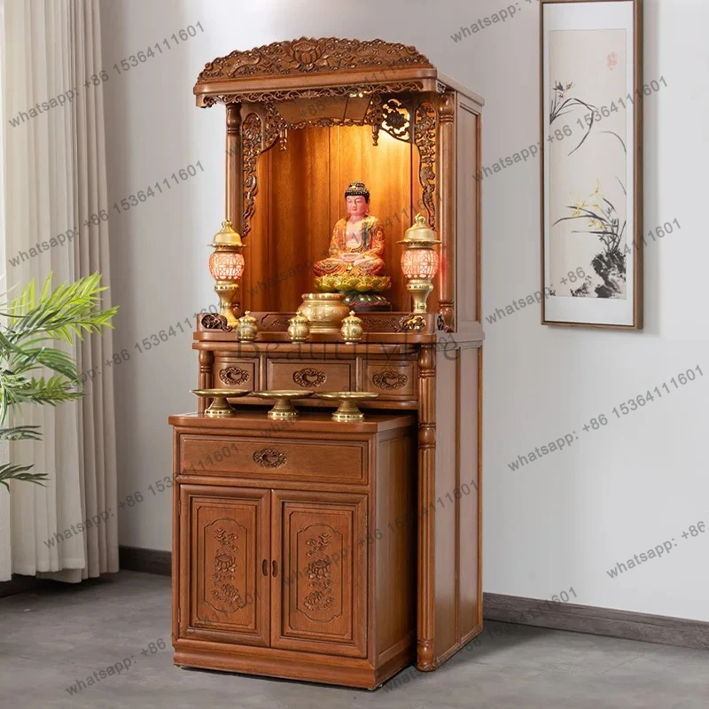 Standing Shrine Table Modern Home Light Luxury Living Room Shentai Solid Wood Small Fortune Buddha Table
Standing Shrine Table Modern Home Light Luxury Living Room Shentai Solid Wood Small Fortune Buddha Table