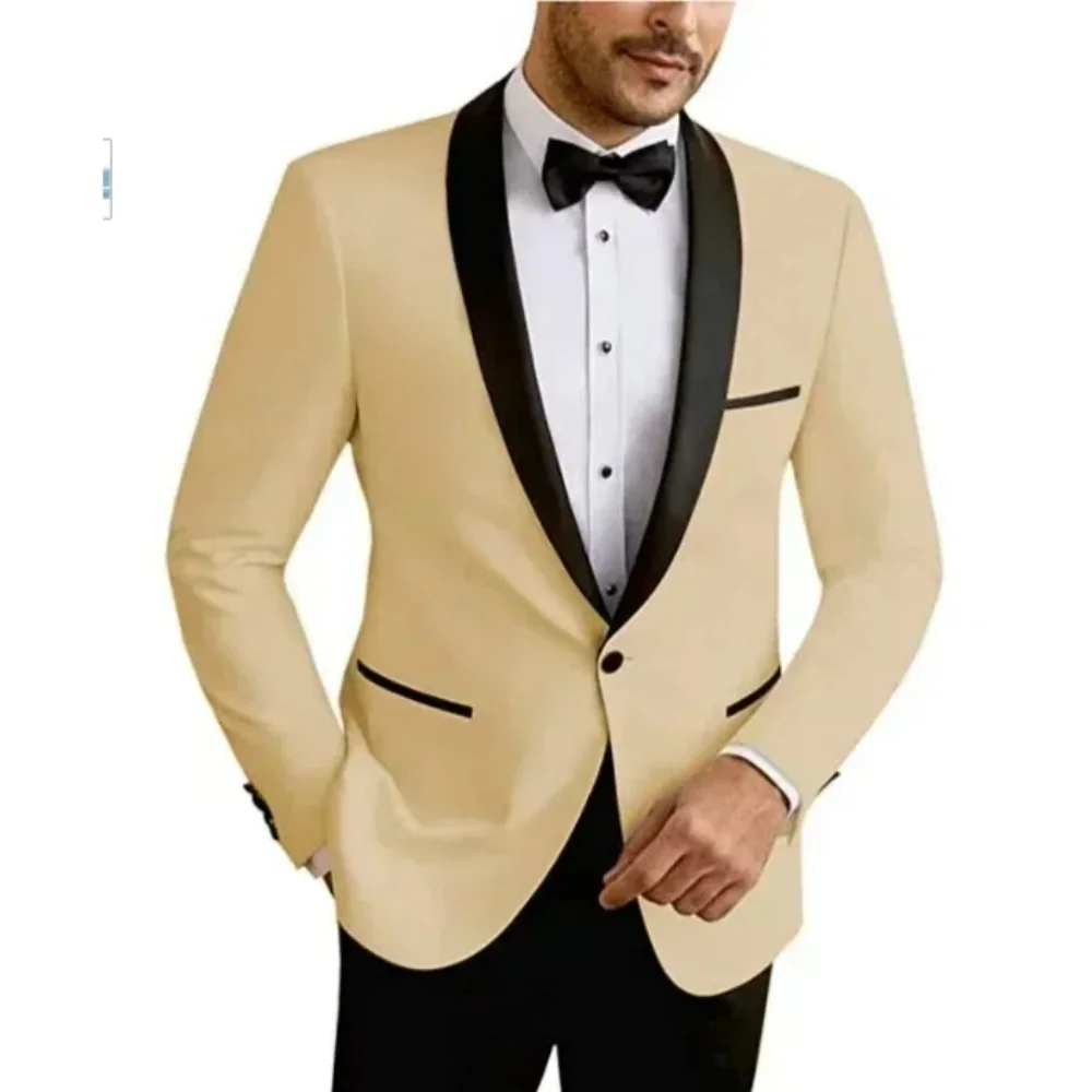 Two-Piece Men's White High-End Suit Suit Four Seasons Business Formal Wear Anti-Wrinkle Non-Stick Wool Suit Workplace Work Cloth
Two-Piece Men's White High-End Suit Suit Four Seasons Business Formal Wear Anti-Wrinkle Non-Stick Wool Suit Workplace Work Cloth