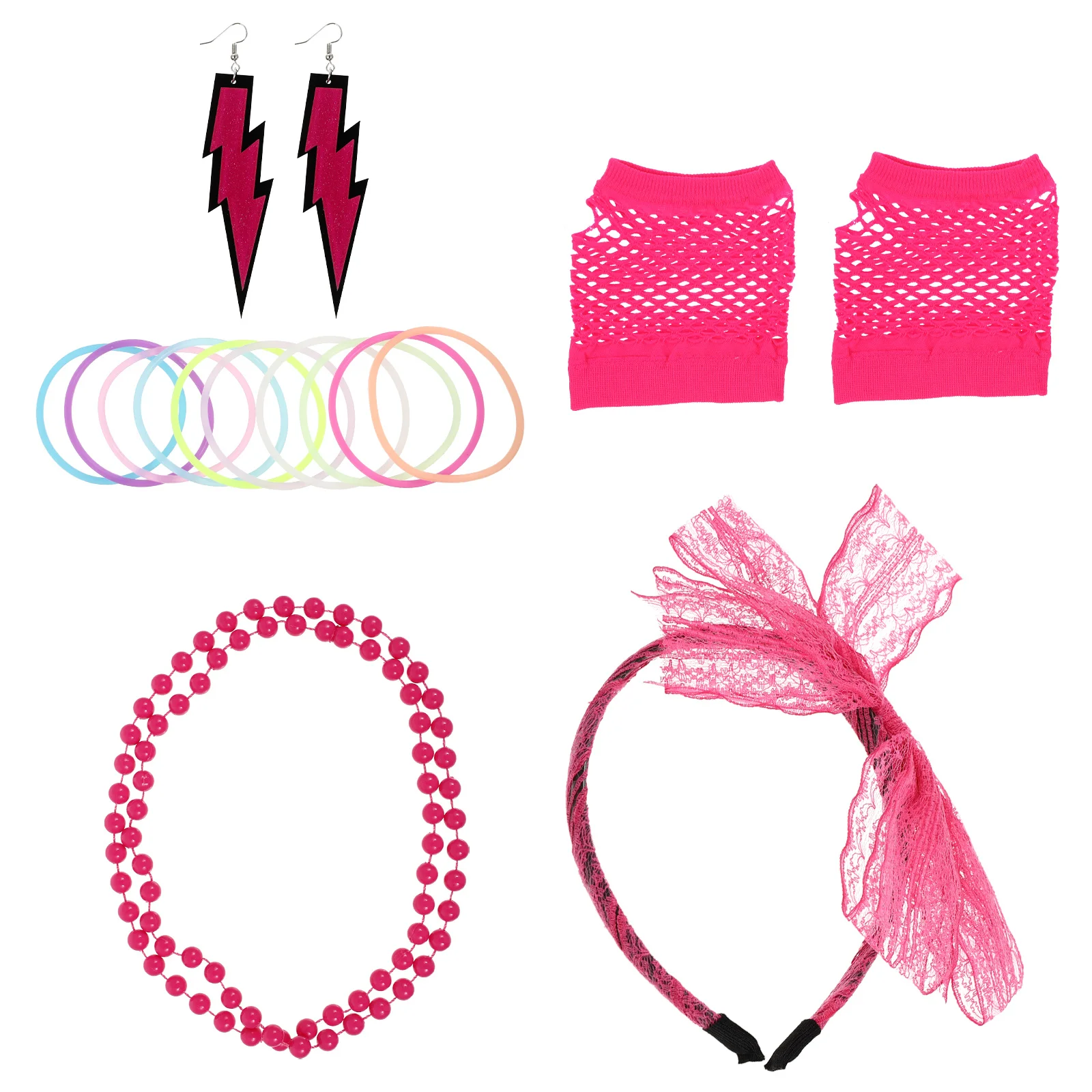 1 set 1 Set Party Costume Accessories Neon Themed Wear Durable Necklace Earring Suit Female Decor Stylish Retro Party Supply
1 set 1 Set Party Costume Accessories Neon Themed Wear Durable Necklace Earring Suit Female Decor Stylish Retro Party Supply