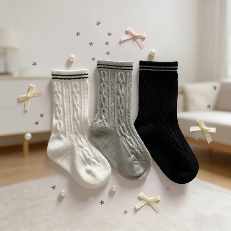 Children's Thickened Warm Crew Socks 3 Pairs Solid Color Cotton Unisex
Children's Thickened Warm Crew Socks 3 Pairs Solid Color Cotton Unisex