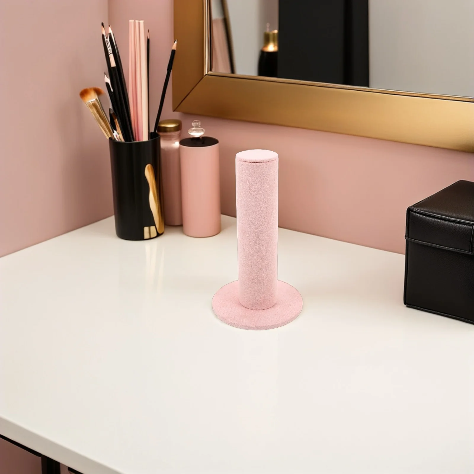 Jewelry Display Stand Pink Fabric Compact Organizer Headband Bracelet Holder Jewelry Display Bedroom Vanity
Jewelry Display Stand Pink Fabric Compact Organizer Headband Bracelet Holder Jewelry Display Bedroom Vanity