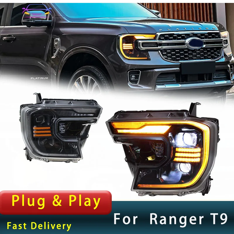 Автомобильные фары для Ford Ranger Raptor T9 светодиодный передние фары 2021-2023 Ranger T9 передние фары Drl Проекционные линзы автомобильные аксессуары
Автомобильные фары для Ford Ranger Raptor T9 светодиодный передние фары 2021-2023 Ranger T9 передние фары Drl Проекционные линзы автомобильные аксессуары