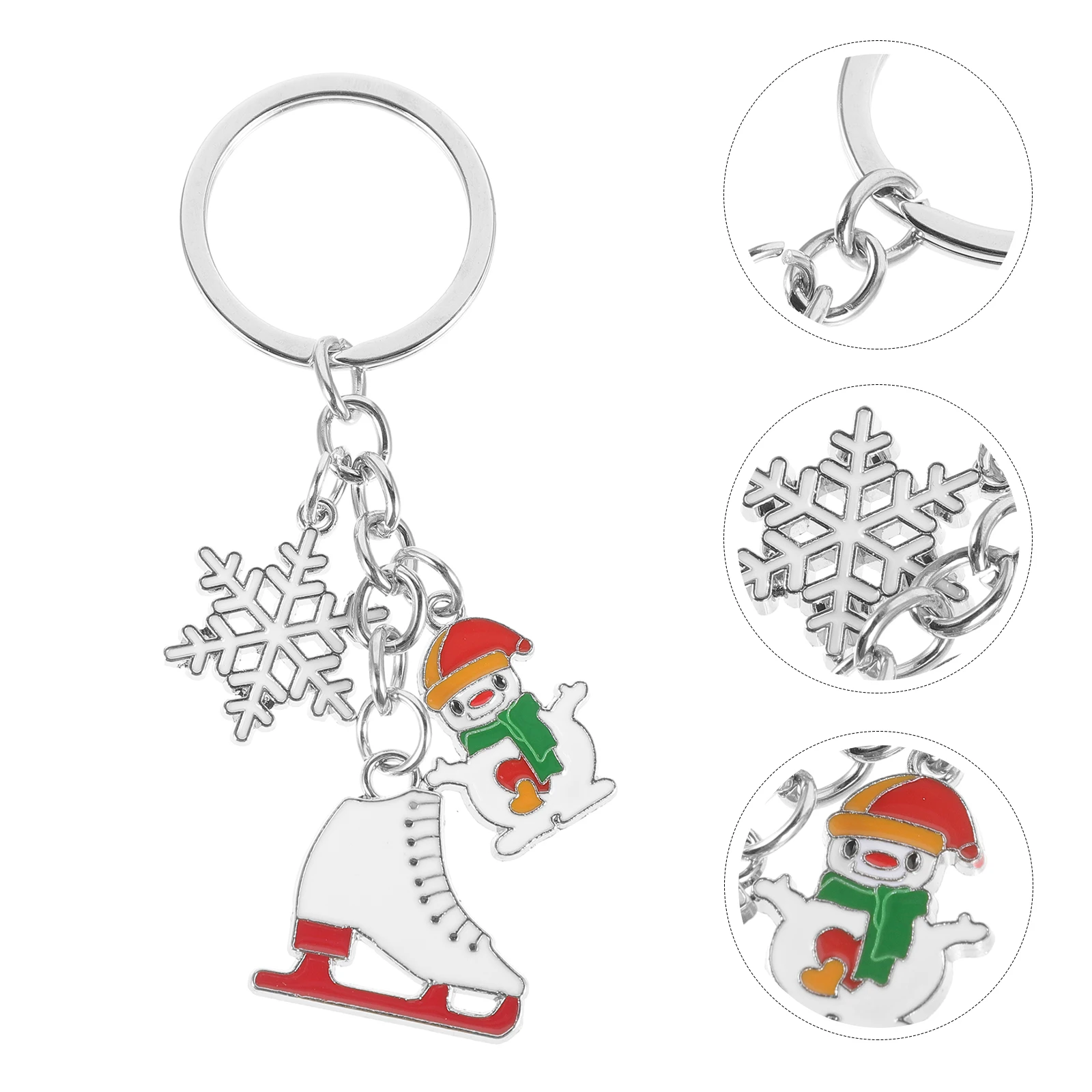Snowflake Keychain Christmas Theme Decorative Pendant For Bag Backpack Purse Car Keys Hanging Chain Gift Ornament
Snowflake Keychain Christmas Theme Decorative Pendant For Bag Backpack Purse Car Keys Hanging Chain Gift Ornament