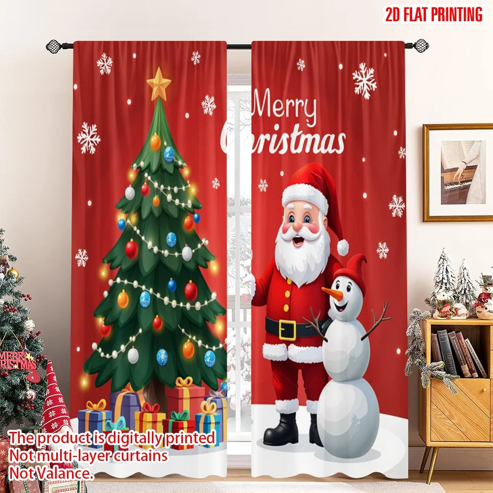 2pcs 2D flat printing Merry Christmas Window Drapes Merry Christmas Snowman Santa_a 100% Polyester Without Electricity Birthday
2pcs 2D flat printing Merry Christmas Window Drapes Merry Christmas Snowman Santa_a 100% Polyester Without Electricity Birthday