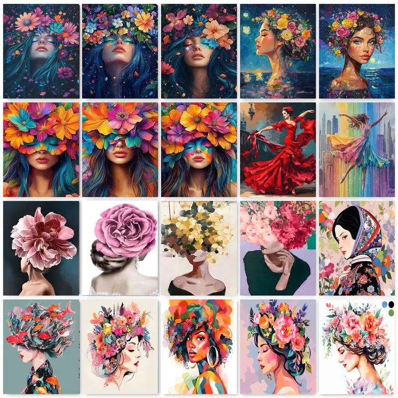 GATYZTORY Paint By Number Woman Drawing On Canvas HandPainted Art Gift DIY Pictures By Number Flower Girl Kits Home Decoration
GATYZTORY Paint By Number Woman Drawing On Canvas HandPainted Art Gift DIY Pictures By Number Flower Girl Kits Home Decoration