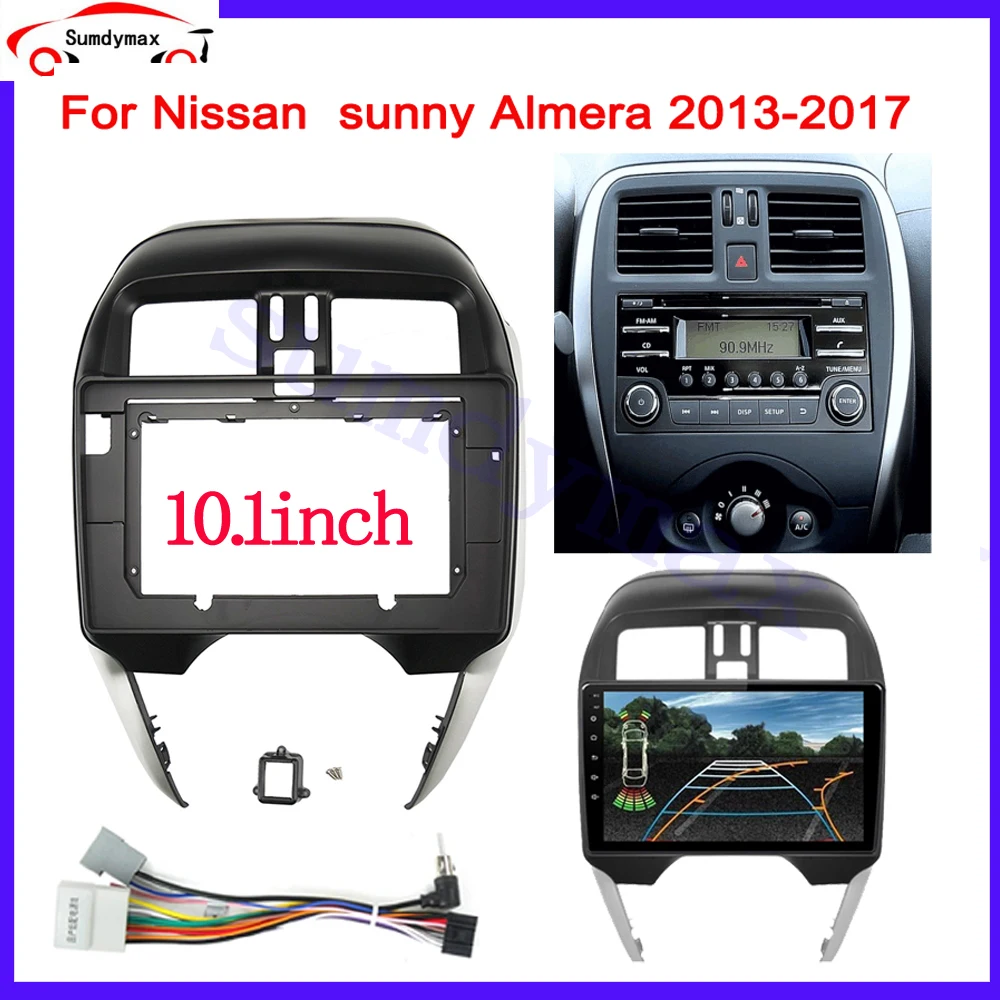 10.1 inch 2 Din android Car Radio Fascia Frame For Nissan Sunny Almera 2013-2018 car panel Trim Dashboard Panel Kit
10.1 inch 2 Din android Car Radio Fascia Frame For Nissan Sunny Almera 2013-2018 car panel Trim Dashboard Panel Kit