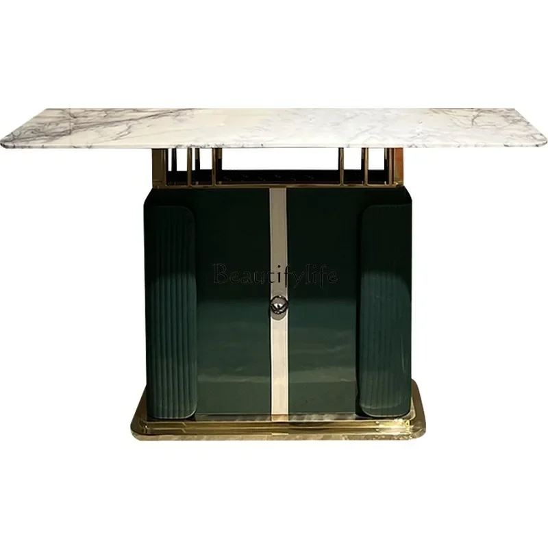 ld36*Italian light luxury marble porch cabinet hotel villa suite high-end luxury stone porch table end view table
ld36*Italian light luxury marble porch cabinet hotel villa suite high-end luxury stone porch table end view table