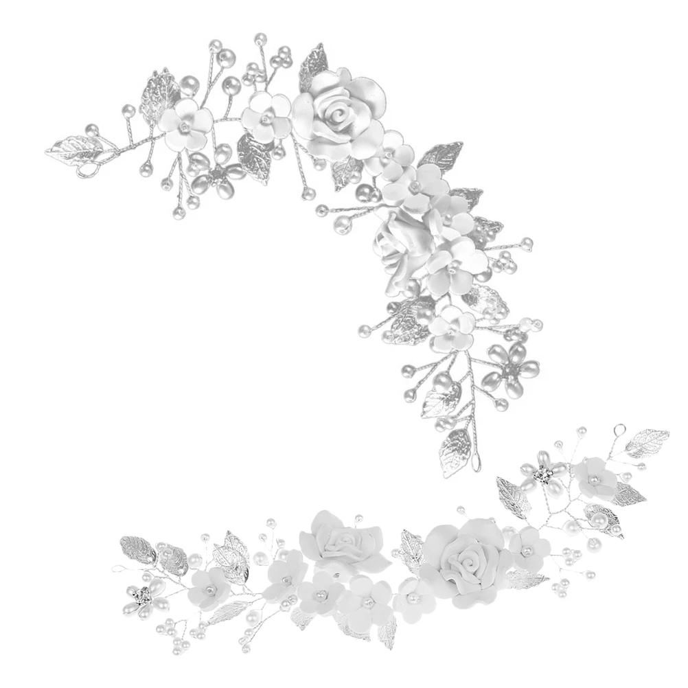 2pcs Silver Alloy Leaves White Polymer Clay Flowers Wedding Hair Accessories for Bridal Prom Elegant Comfortable
2pcs Silver Alloy Leaves White Polymer Clay Flowers Wedding Hair Accessories for Bridal Prom Elegant Comfortable
