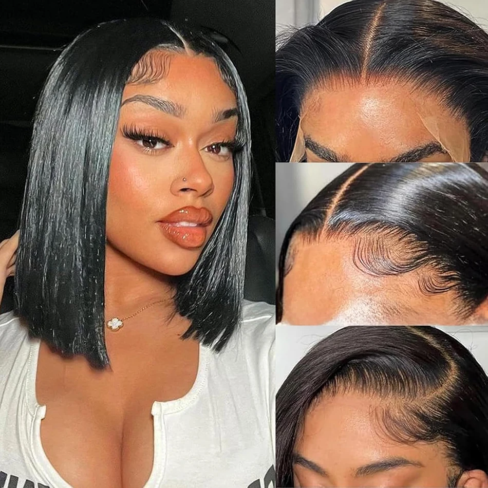 Glueless Wig 13x4 Straight Lace Front Wigs Human Hair 15A Straight Bob Wigs For Women Pre Plucked 180% Perruques Cheveux Humains
Glueless Wig 13x4 Straight Lace Front Wigs Human Hair 15A Straight Bob Wigs For Women Pre Plucked 180% Perruques Cheveux Humains