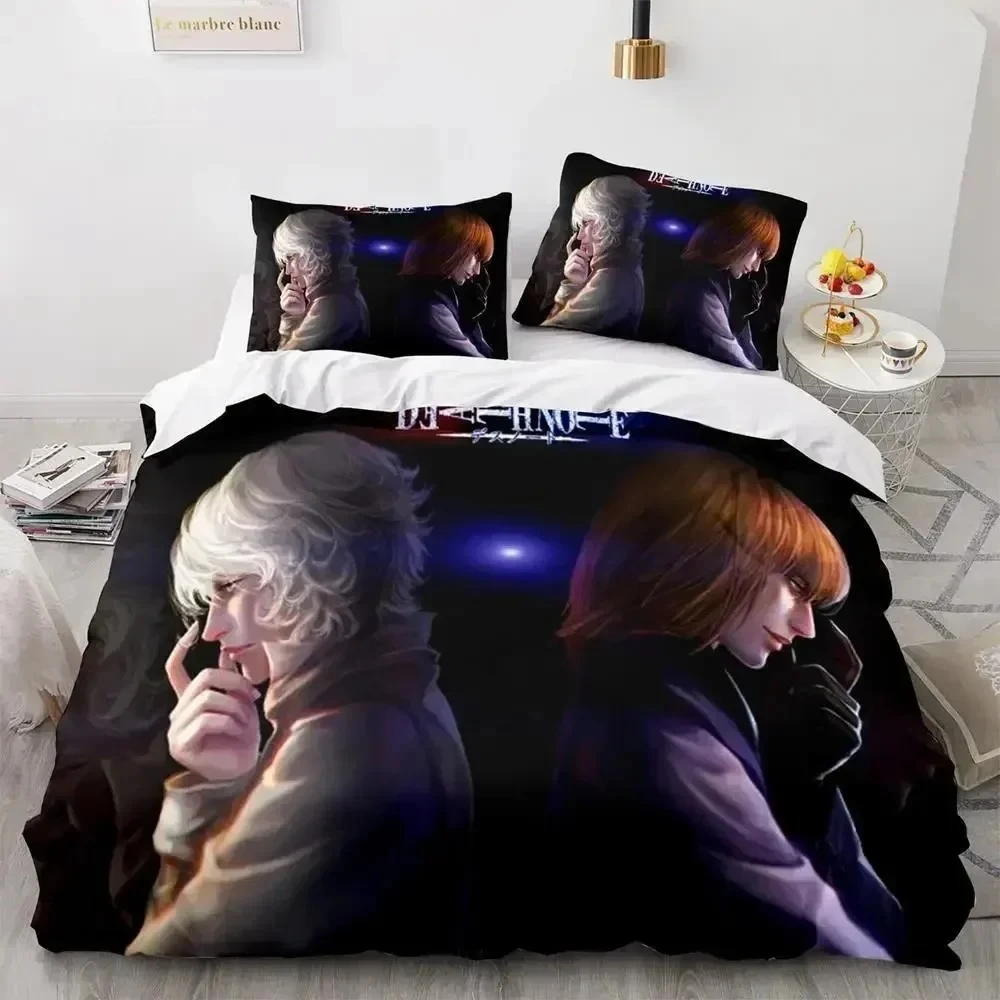 Top New Death Note Bedding Set Single Twin Full Queen King Size Bed Set Adult Kids Bedroom Duvet cover Sets 3D Anime Death Note
Top New Death Note Bedding Set Single Twin Full Queen King Size Bed Set Adult Kids Bedroom Duvet cover Sets 3D Anime Death Note