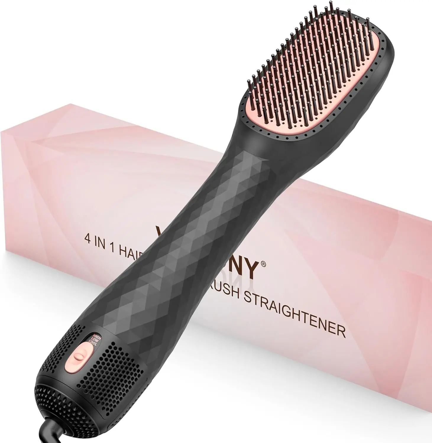 4-in-1 Ionic Hair Dryer Brush, 1200W Professional Hot Air Styler for All Hair Types
4-in-1 Ionic Hair Dryer Brush, 1200W Professional Hot Air Styler for All Hair Types